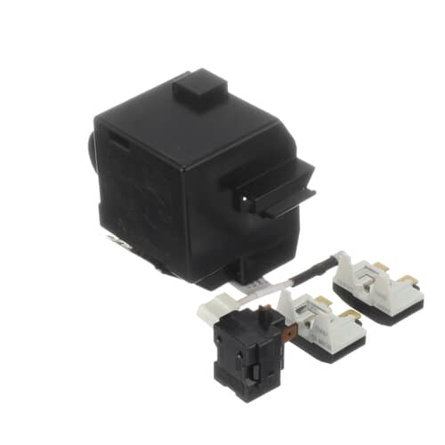 Whirlpool 8201769 Refrigerator Compressor Start Device Kit with relay, overload, and housing.
