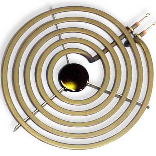 Top view of the WP660533 8-inch coil element replacement part.