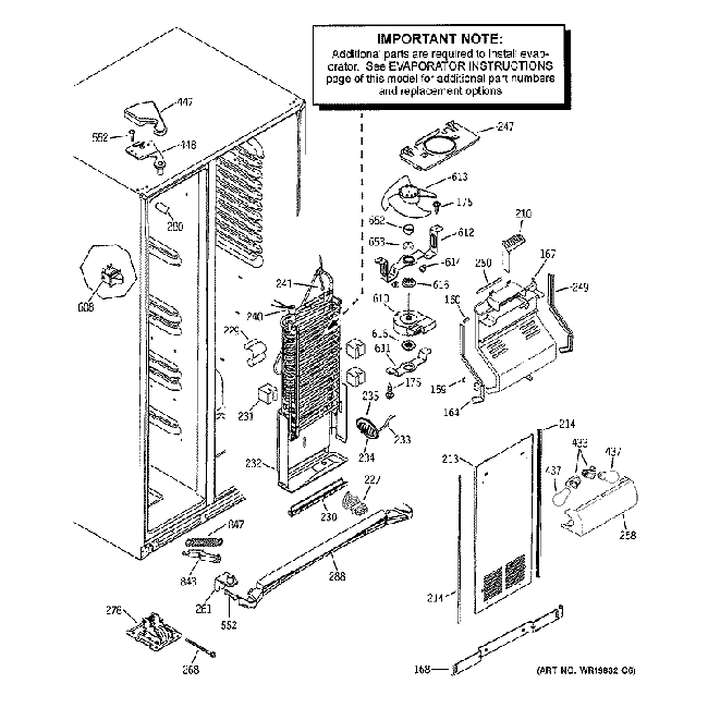GE WR60X10307 Refrigerator Evaporator Fan Motor OEM Replacement