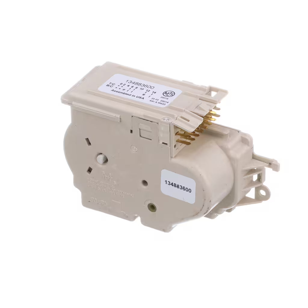 Washer timer part 134883600 installed inside control panel