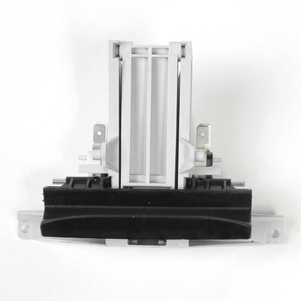 Genuine Whirlpool WPW10130695 door latch assembly (black) for dishwasher