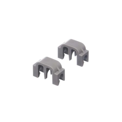 Dishwasher rack tine clip 167291 installed in Bosch dishwasher rack”