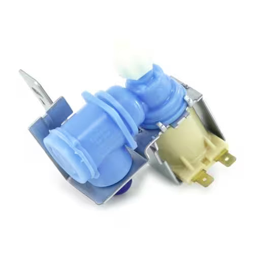 Close-up of part number 218859701 molded on water inlet valve body