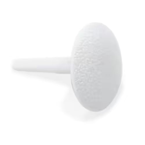 Close-up of part number 240494001 label on refrigerator hole cover plug