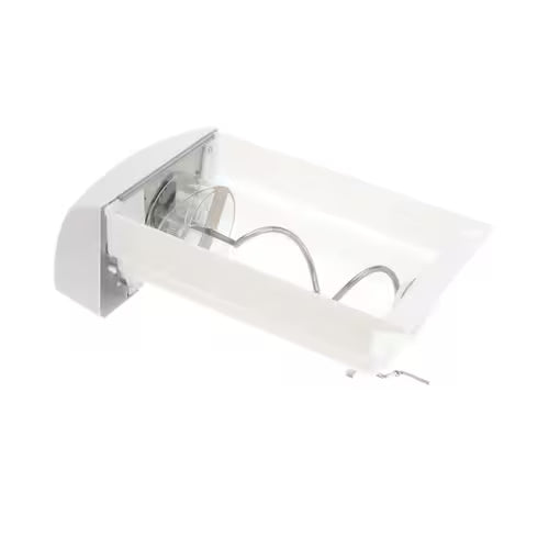 Frigidaire 241860804 part number label close-up on ice bucket assembly