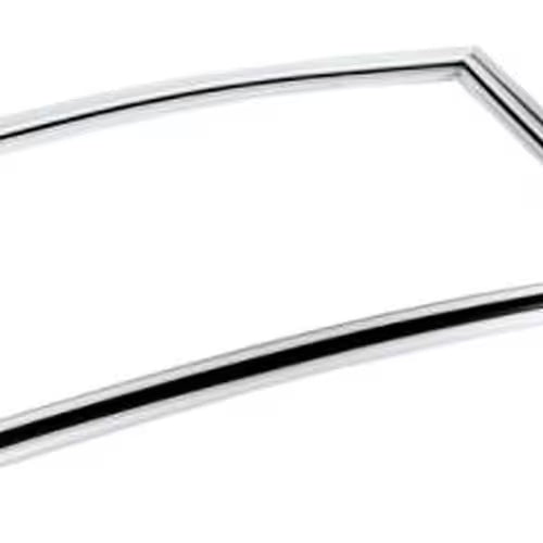 Installation view of gasket 241872501 inside Frigidaire freezer door frame