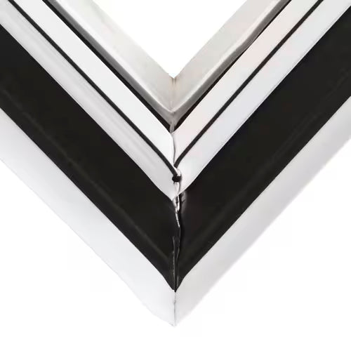 Installation view of 241872502 gasket inside refrigerator door frame