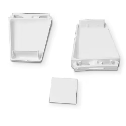 Installation of shelf bar end cap kit 4318297 on Whirlpool refrigerator door