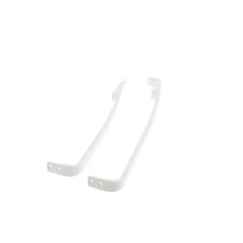 Whirlpool 4388947 door handle set front view white finish