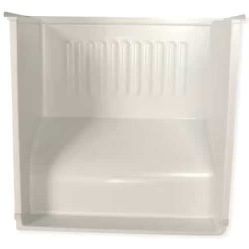 Close-up of part number 5303289501 molded into storage bin