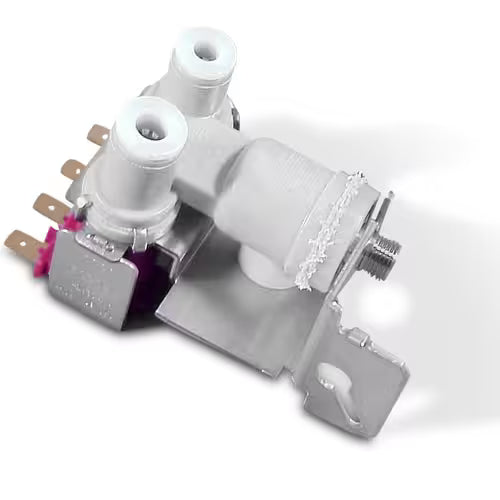 Close-up of part number 61005626 printed on water inlet valve body