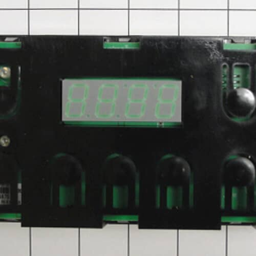 An angled view of an electronic control board showing multiple wire terminals and connectors.
