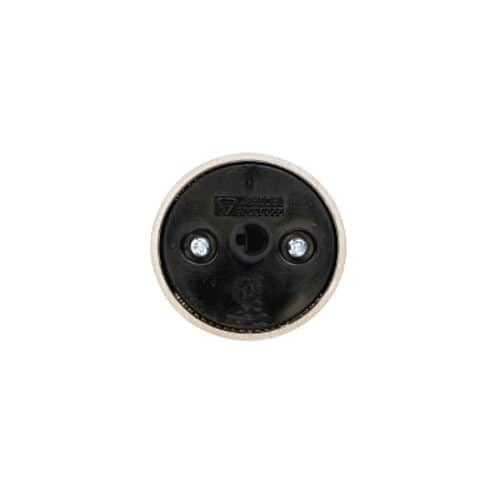 Back of appliance control knob with mounting screws