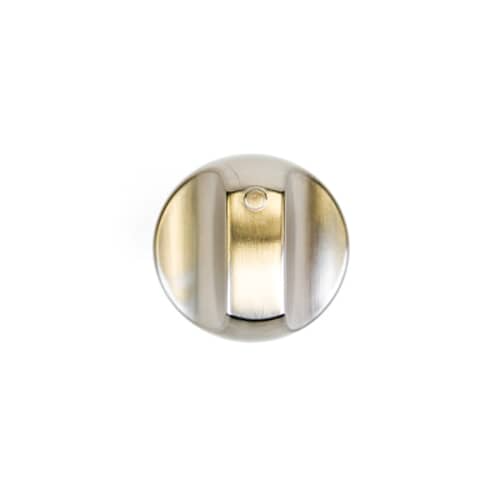 Stainless steel or brushed metal appliance control knob