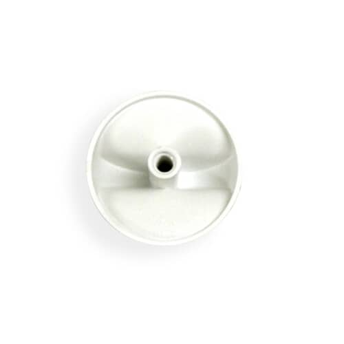 View of the back of the white knob showing the spline opening for the timer shaft.