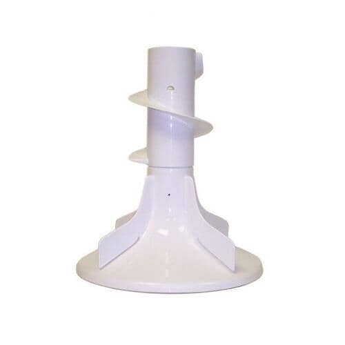 Angled view of Frigidaire 131605901 dual action washing machine agitator