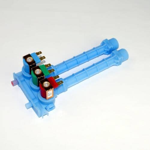 Electrolux 134371220 dispenser valve with red, green, and blue solenoids
