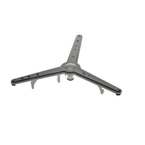 Side view of the lower spray arm showing the heat shield and mounting structure.