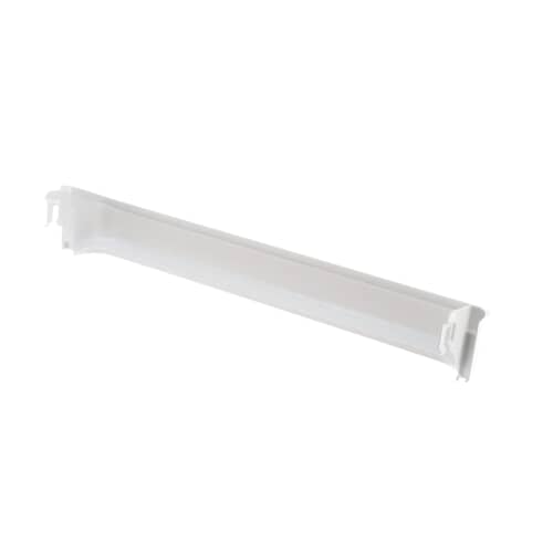 A side profile view of the door bin, showing the depth and the shape of the mounting tabs on the rear corners.