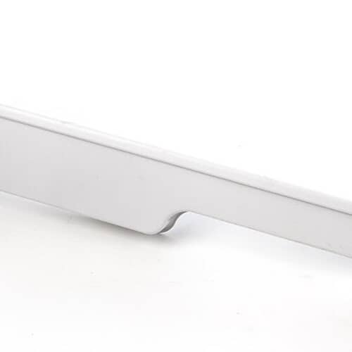 Angled view of the 240383901 refrigerator door bin showing side tabs.