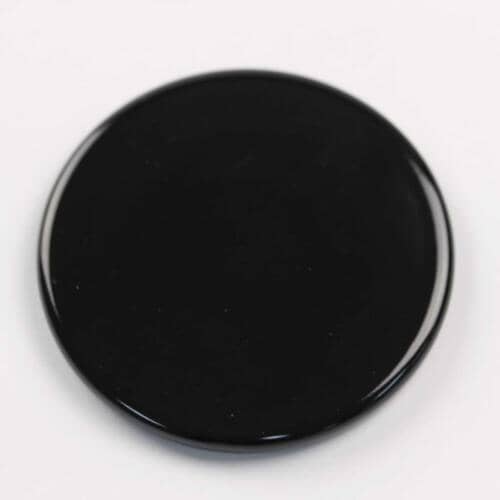 Top view of the Electrolux 316213500 black 9.5K BTU gas burner cap.
