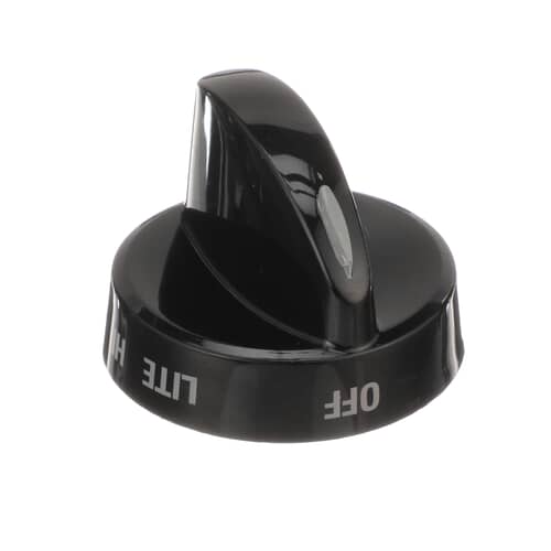 Side view of the 316442501 gas burner knob, showing the indicator line and numbered settings.