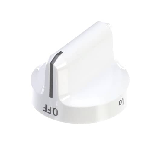 Alternate angled view of the OEM replacement 316545007 white top valve knob.