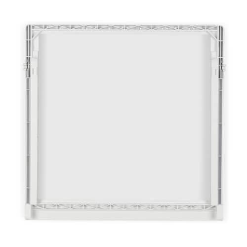 Bottom view of Electrolux 240350903 refrigerator lower crisper cover showing grid structure and mounting points.