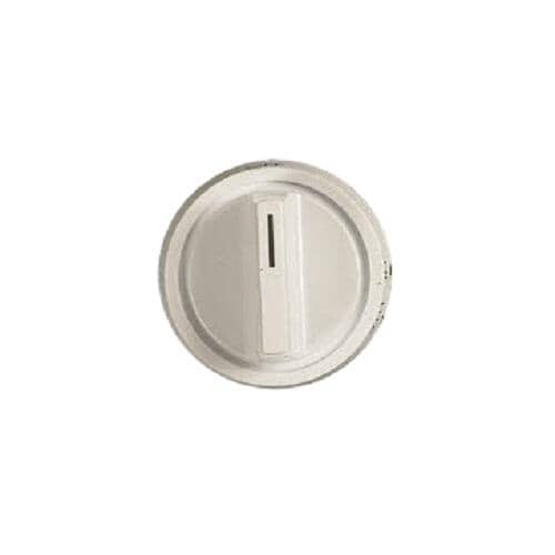 White control knob 316009046 for Electrolux range top burner valve, showing OFF marking.