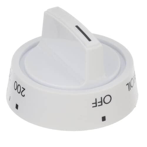 Rear view of the 316102303 knob showing the D-shaped mounting hole for the shaft.