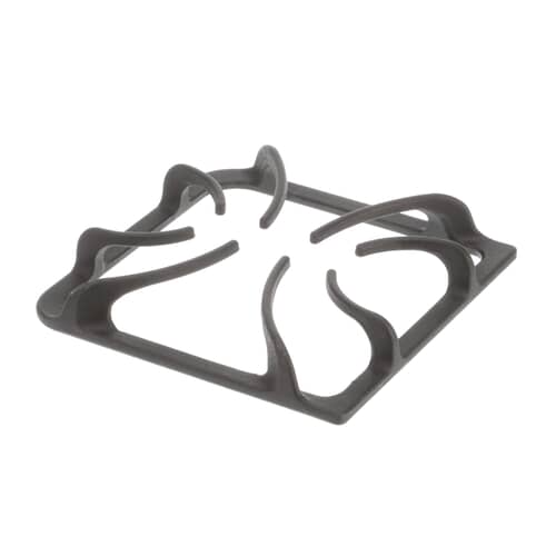 Black matte, cast-iron single burner cooktop grate 316202405 for Electrolux ranges.