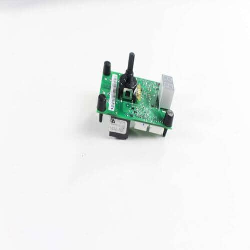 Electrolux 316441804 electronic control board for left front surface element, showing green circuit board and relays.