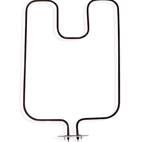 Close-up view of the electrical terminals and mounting bracket on the 5309950887 bake element.