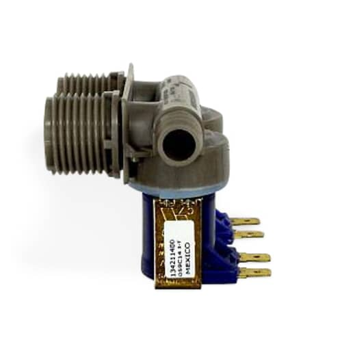 Water Inlet Valve 134211400 showing dual coils and two threaded inlet ports