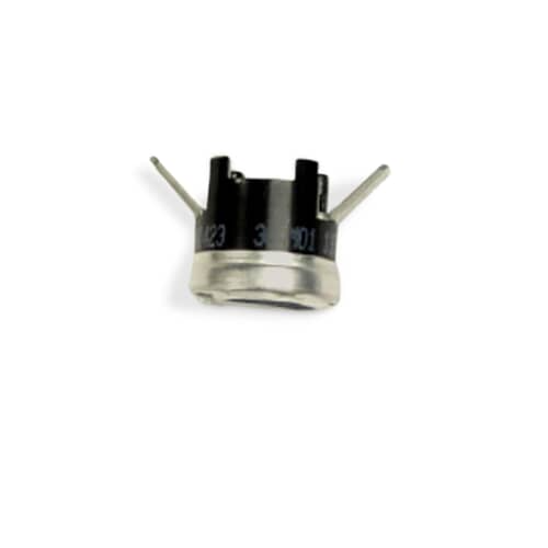 Side profile of the 154290204 Thermostat showing the housing and terminal blades