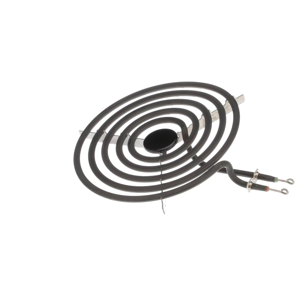 Top view of GE WB03T10167 surface element showing circular coil and center connector.