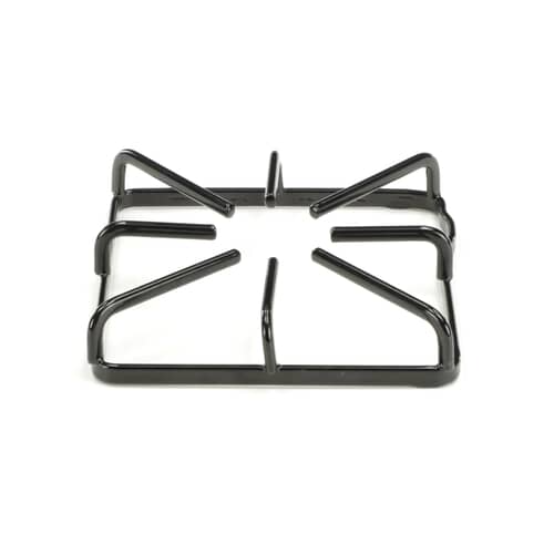 Angled side view of the sturdy OEM replacement WB31K10016 gas stove grate.