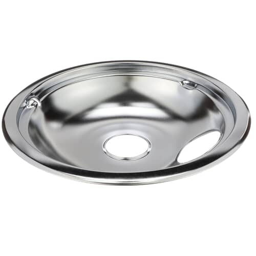 Side profile of the OEM replacement 8-inch chrome drip bowl.