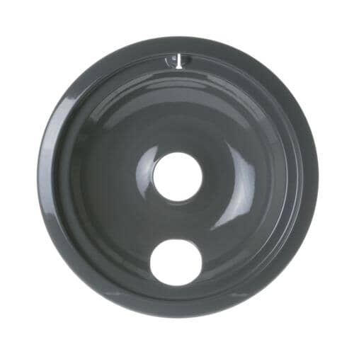 GE 8 Inch Grey Porcelain Electric Burner Bowl Angle Right