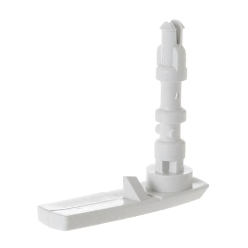 Side view showing the white plastic shaft and the lower connection point.