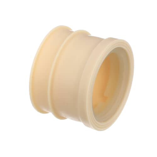 End-on view of the GE WD18X214 pump connector showing internal female threads