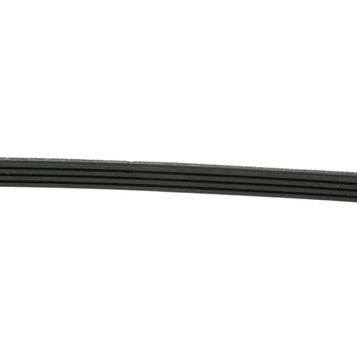 The drive belt shown slightly bundled or folded against a white background.
