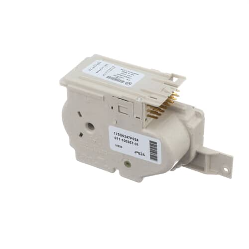 Rear view of the WH12X10478 timer block showing the multi-pin connector and mounting bracket.