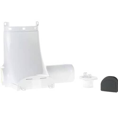 GE WR49X10091 AASM Freezer Inlet Cover Kit replacement assembly, white.