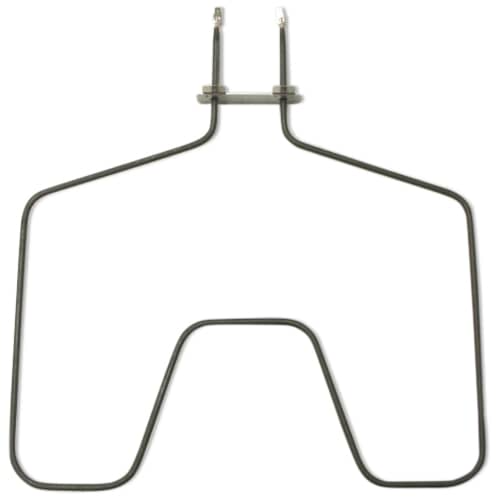 GE WB44K5012 OEM oven bake heating element with a distinct U-shape and push-on wire terminals.