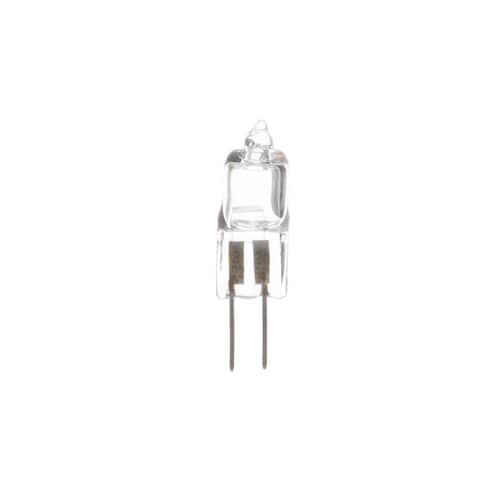 Clear capsule halogen bulb with two pin (G-type) base.