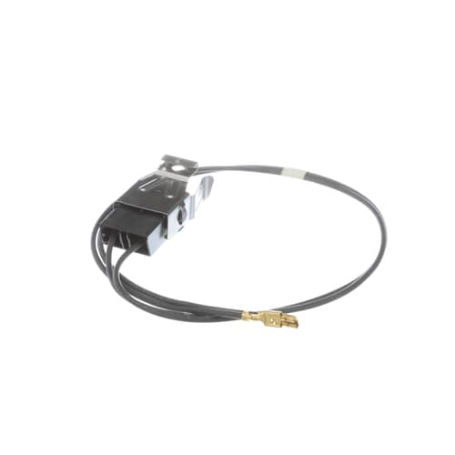 Side view of the GE WB2X8228 Clip Receptacle, highlighting the metal clip and connector for secure installation.