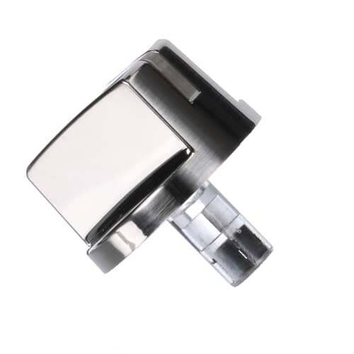 Rear view of the LG AEZ73293801 burner knob, showing the D-shaped valve stem insert.