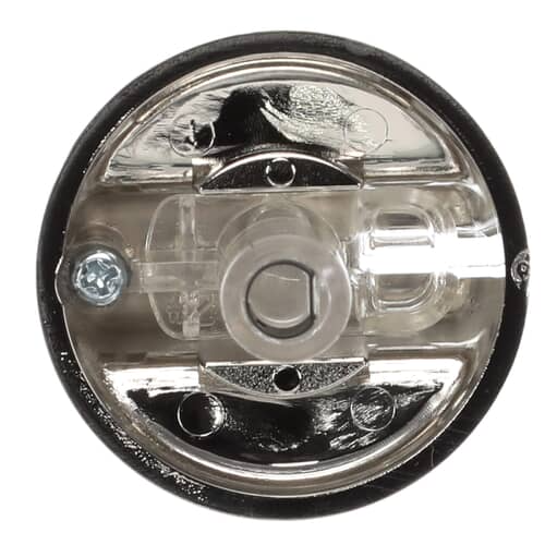 Side profile of the LG AEZ73293801 control knob, showing the mounting shaft for the gas valve.