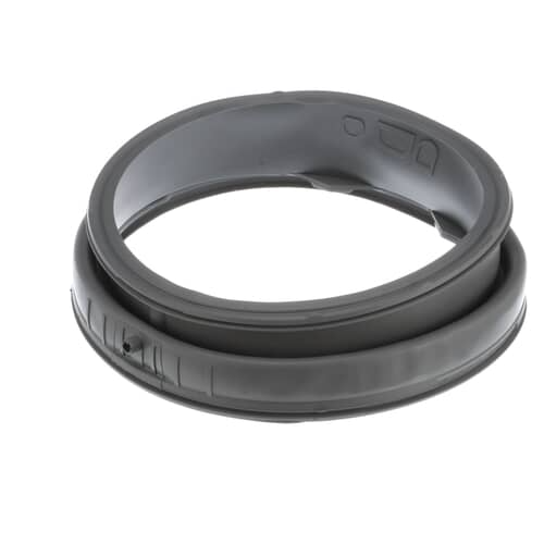 Authentic LG 4986ER0004B washer door gasket made of durable rubber to prevent leaks and ensure long-lasting performance.